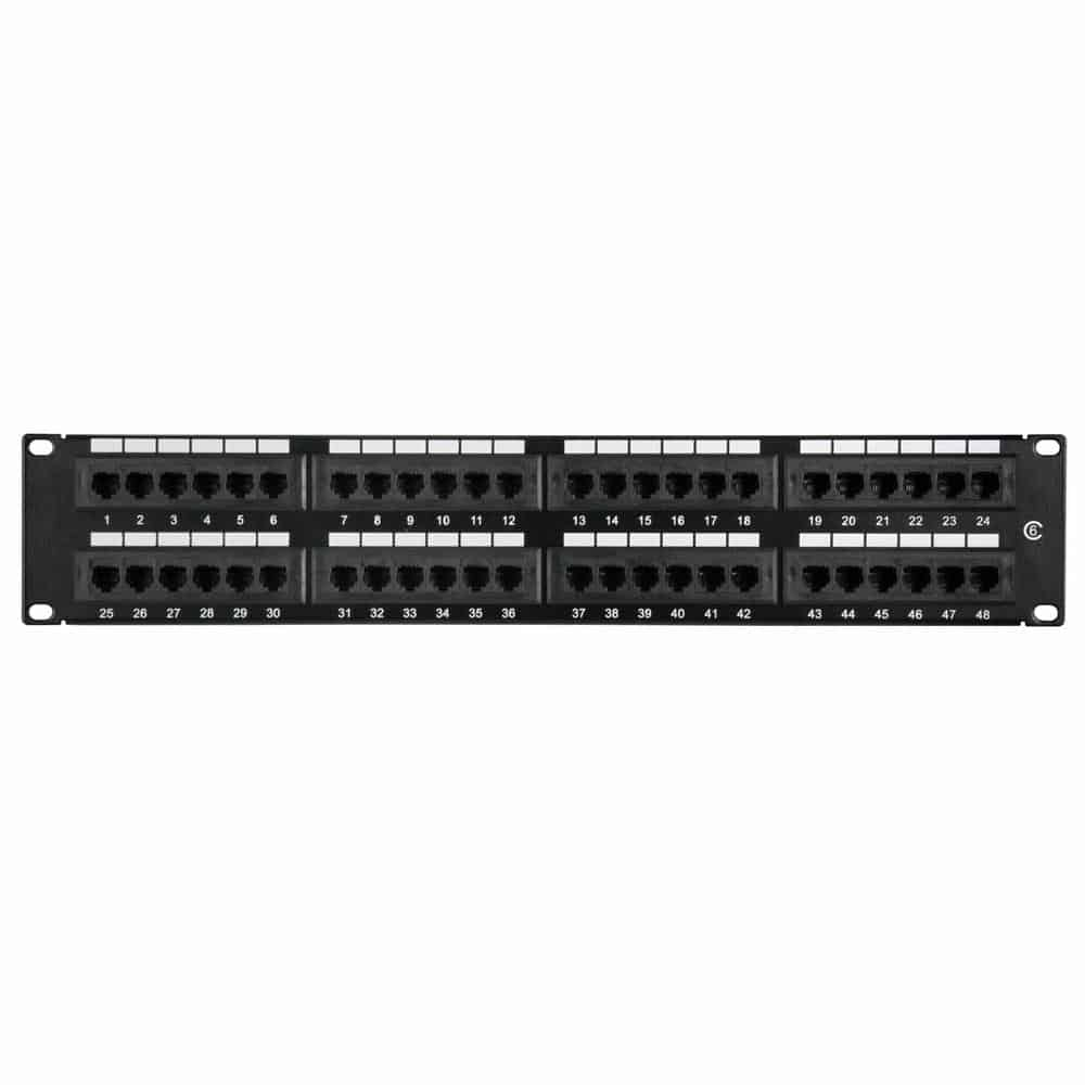 CAT6 48 port patch Panel for 19" rackmount